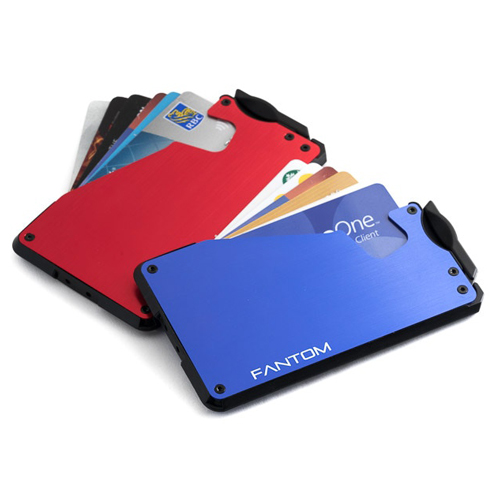 Тонкий кошелек для карт, бумажных купюр и монет. Fantom S